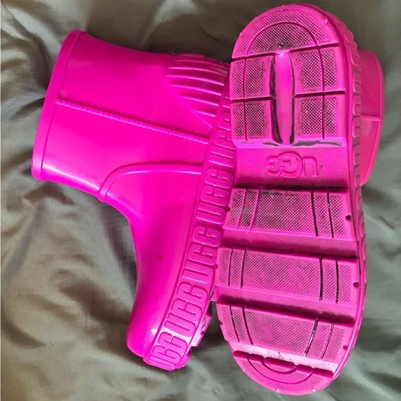 UGG Women’s Pink/Purple Drizlita Waterproof Rain Boots - Size 7! - Picture 11 of 11